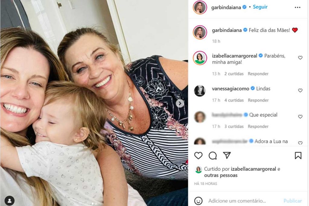 Post do dia das mães de Daiana Garbin