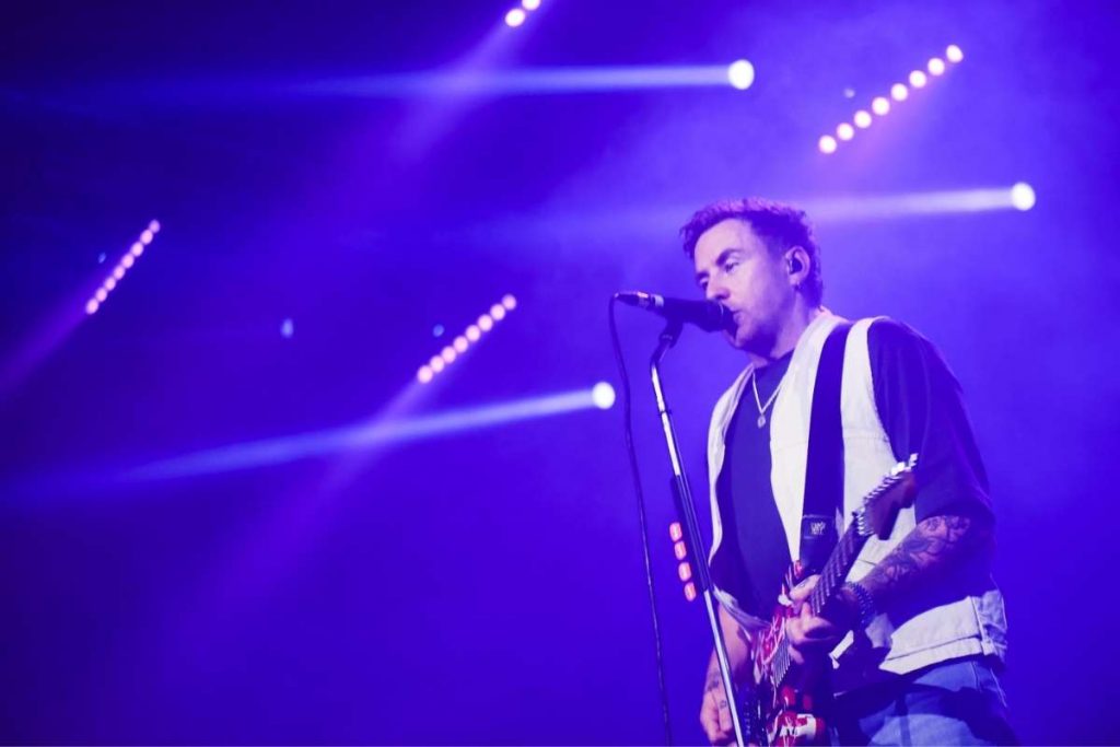 Danny Jones no show do McFly em São Paulo.