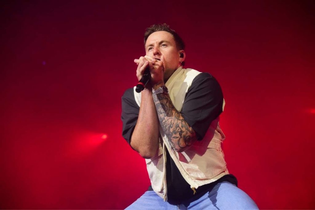 Danny Jones no show do McFly em São Paulo.