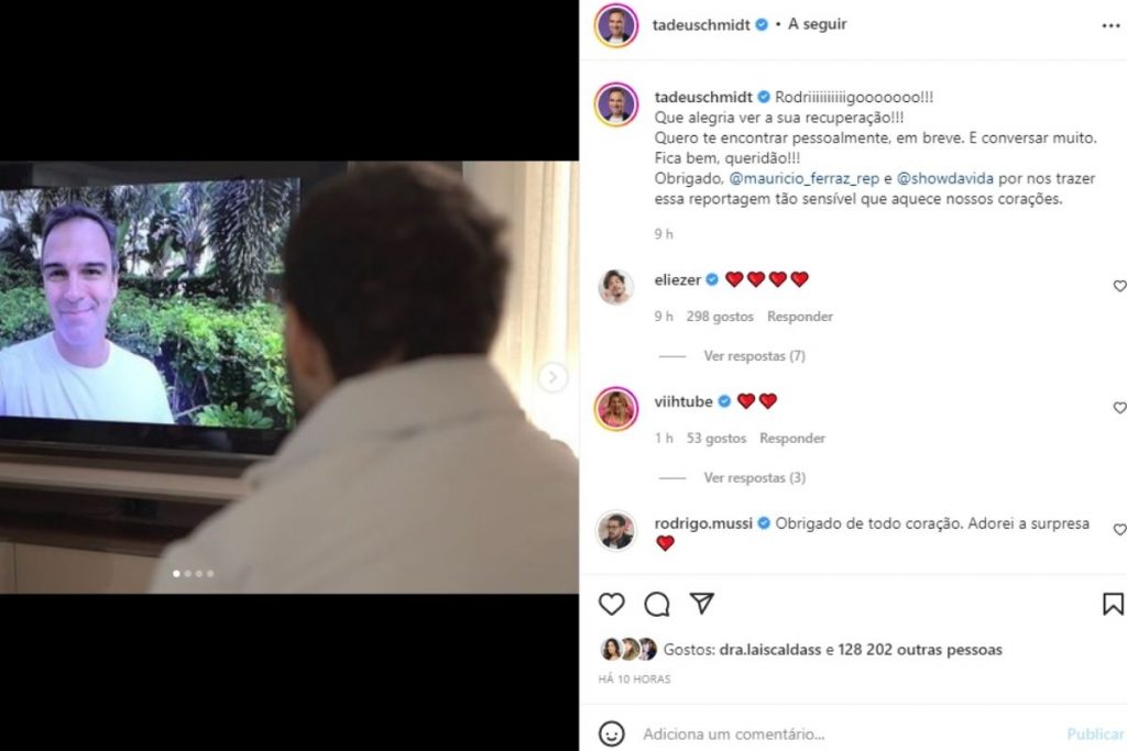 Instagram de Tadeu Schmidt