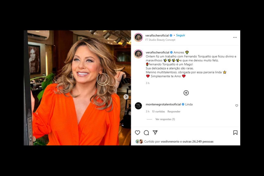 Vera Fischer muda o visual