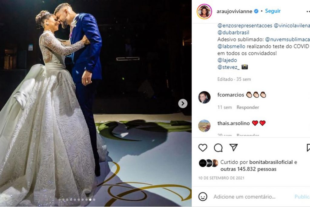 Casamento de Viviane Araújo e Guilherme Militão