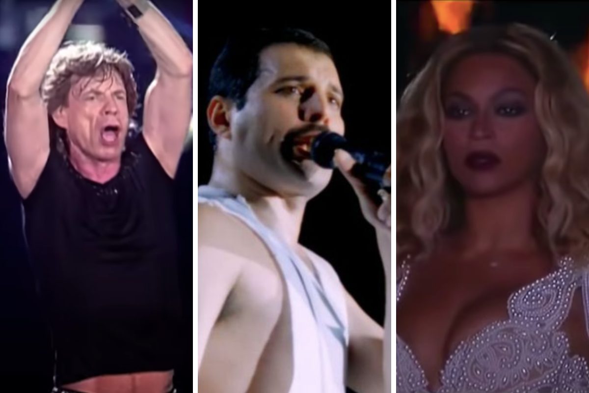 Mick Jagger, Freddie Mercury e Beyoncé