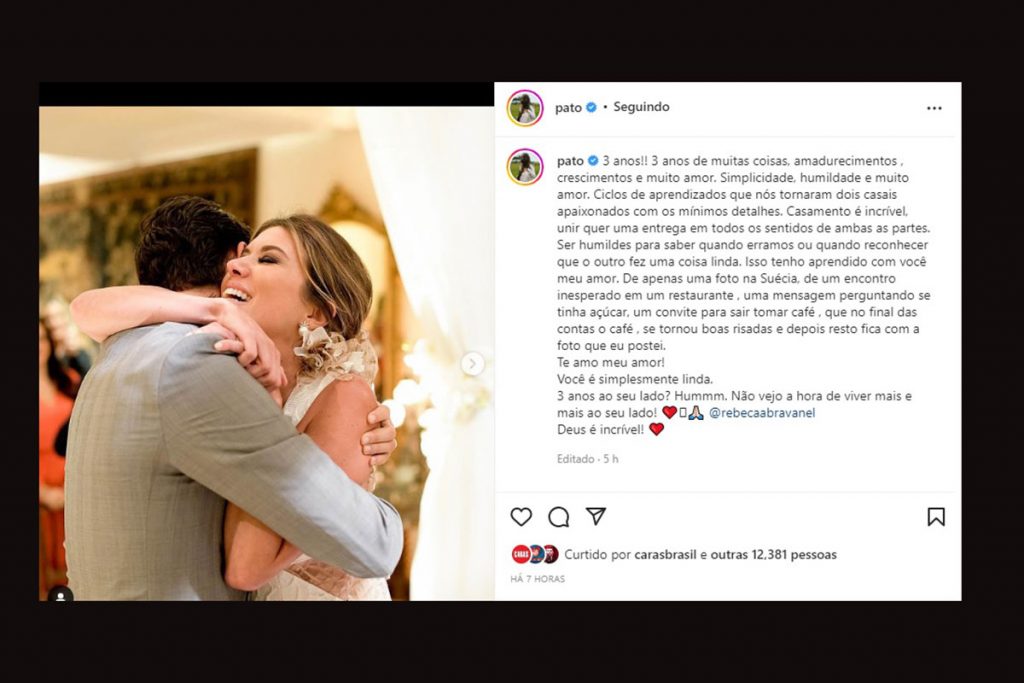 Alexandre Pato se declara para Rebeca Abravanel