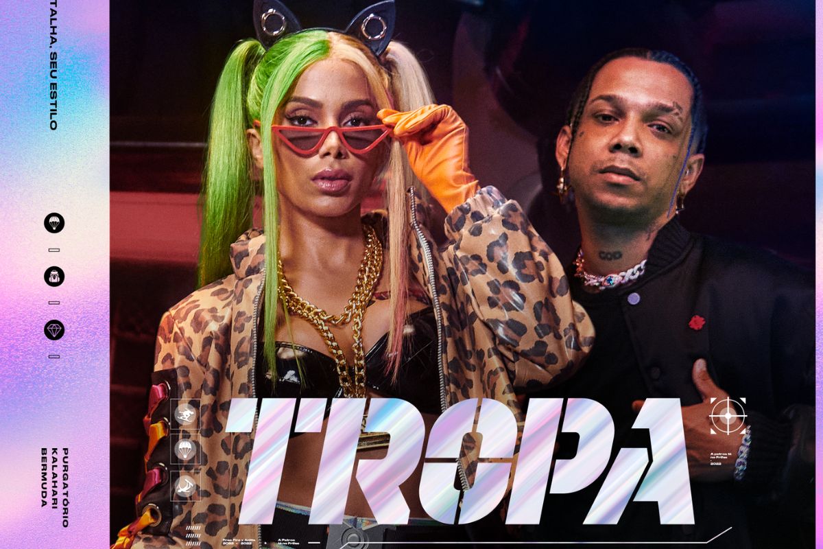 Anitta e Luck Muzik em capa de novo single "Tropa"