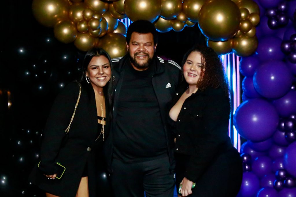 Babu Santana também esteve presente na festa