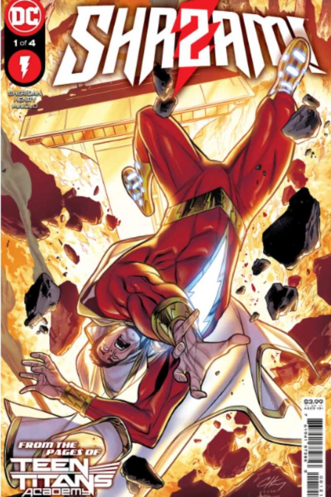 Capa do novo quadrinhos de Shazam!