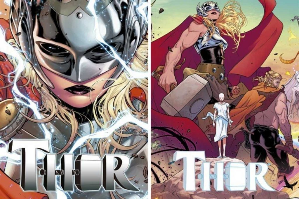 Capa dos quadrinhos da Poderosa Thor