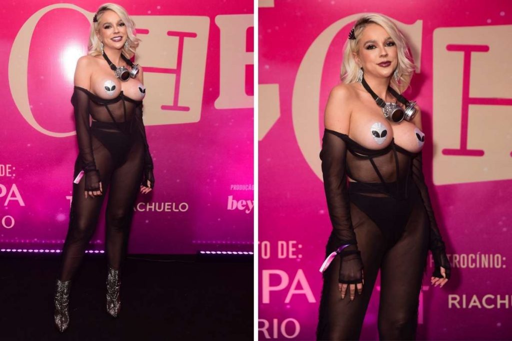 Gabi Lopes na festa de aniversário de Rafa Uccman