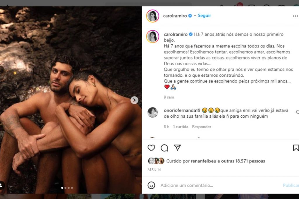 Jesus Luz e Carol Ramiro