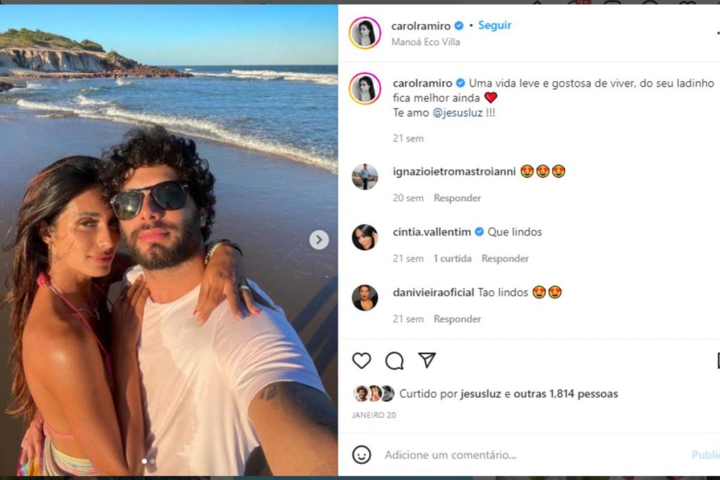 Jesus Luz e Carol Ramiro
