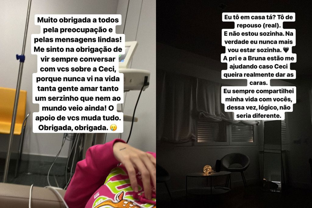 Karoline tranquilizou os fãs e agradeceu pelas mensagens