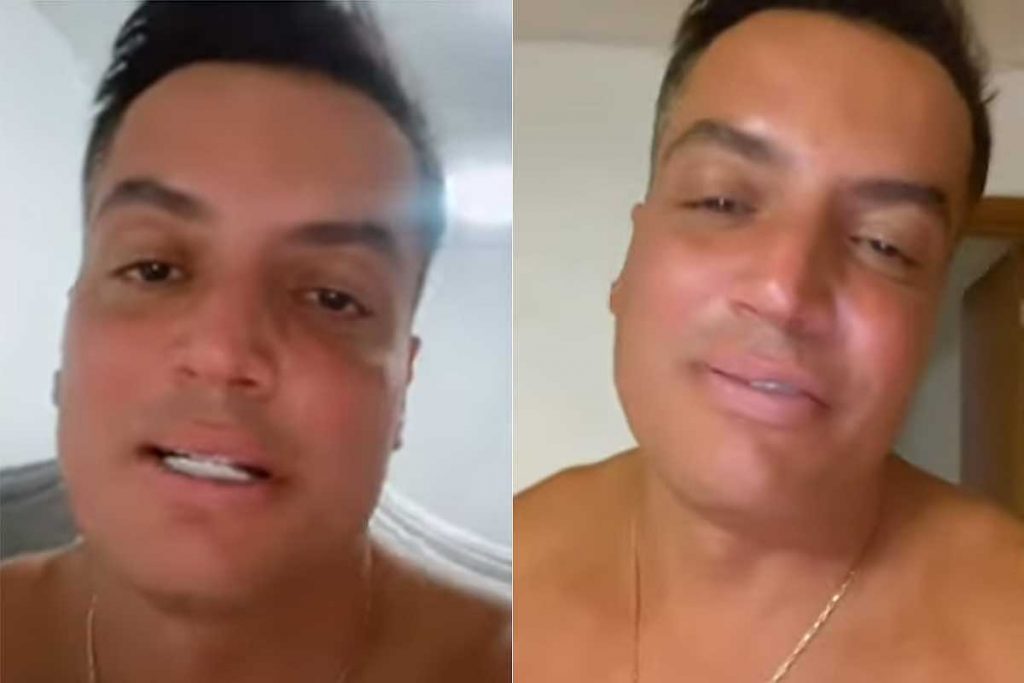 Leo Dias em live, afirma guardar nomes de quem o abandonou