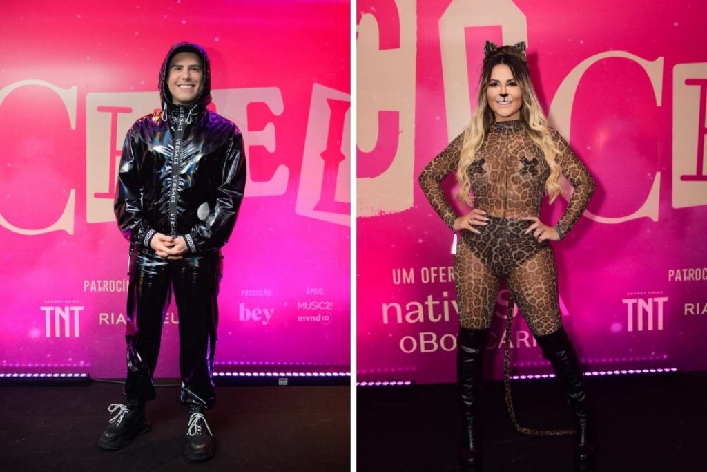 Luis Bacci e Deolane na festa de aniversário de Rafa Uccman