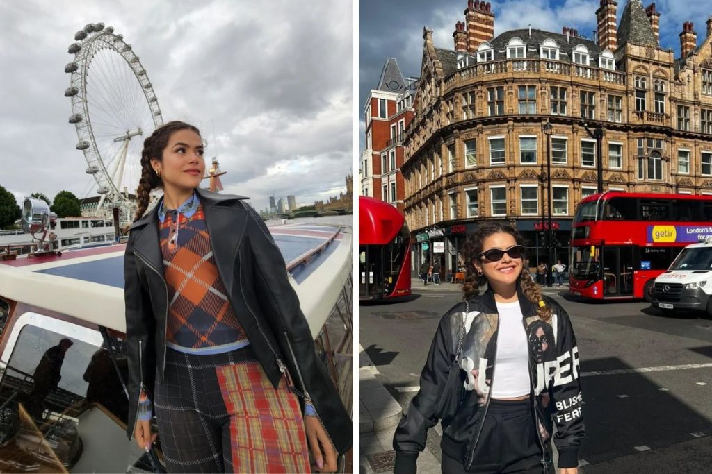 Maisa Silva posando para fotos em Londres