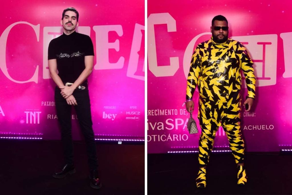 Matheus Carrilho e John Drops na festa de aniversário de Rafa Uccman