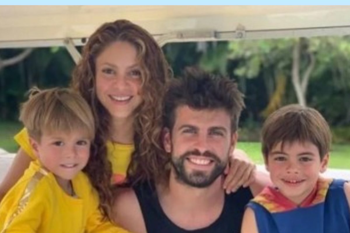 Shakira, piqué,e os filhos