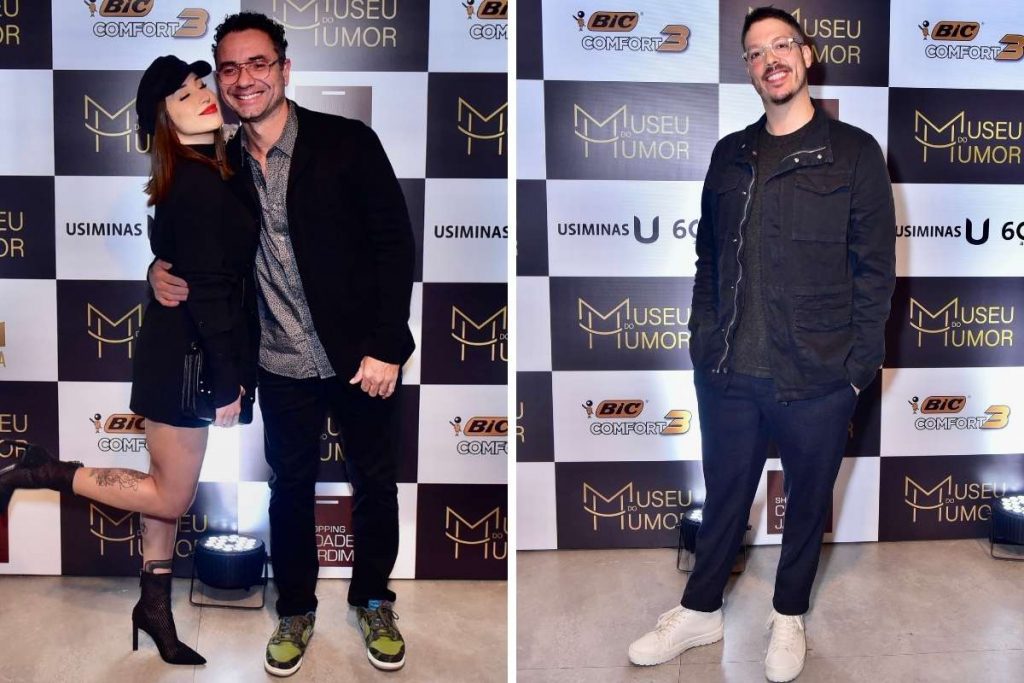 Marco Luque com Jéssica Correia e Fábio Porchat