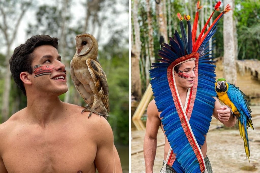 Ricky Tavares visitou tribo indígena