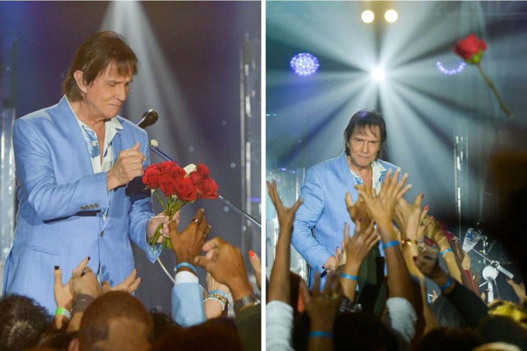 Roberto Carlos volta aos palcos e celebra Dia dos Namorados