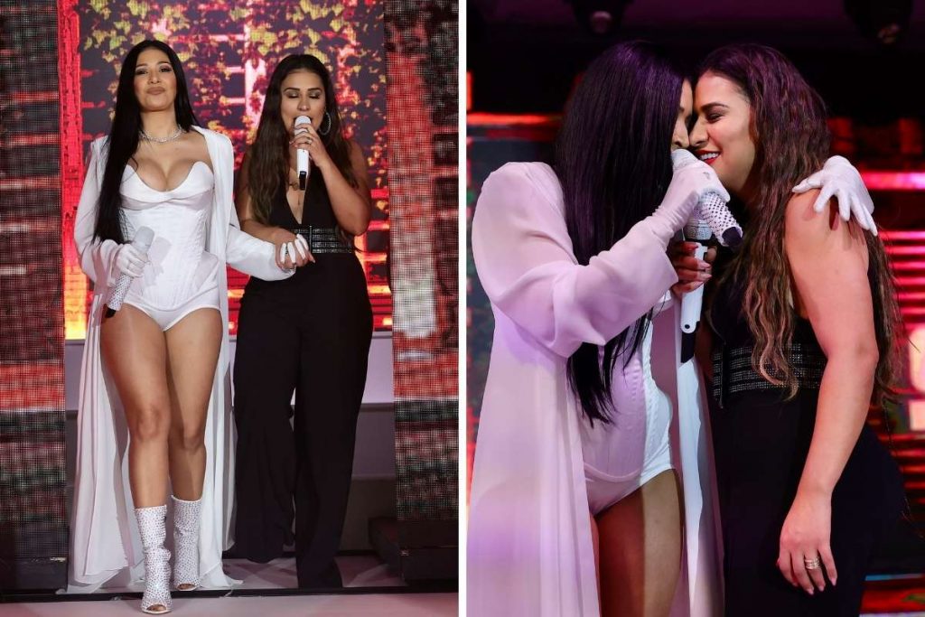 Simone e Simaria cantaram na festa de aniversário da coleguinha