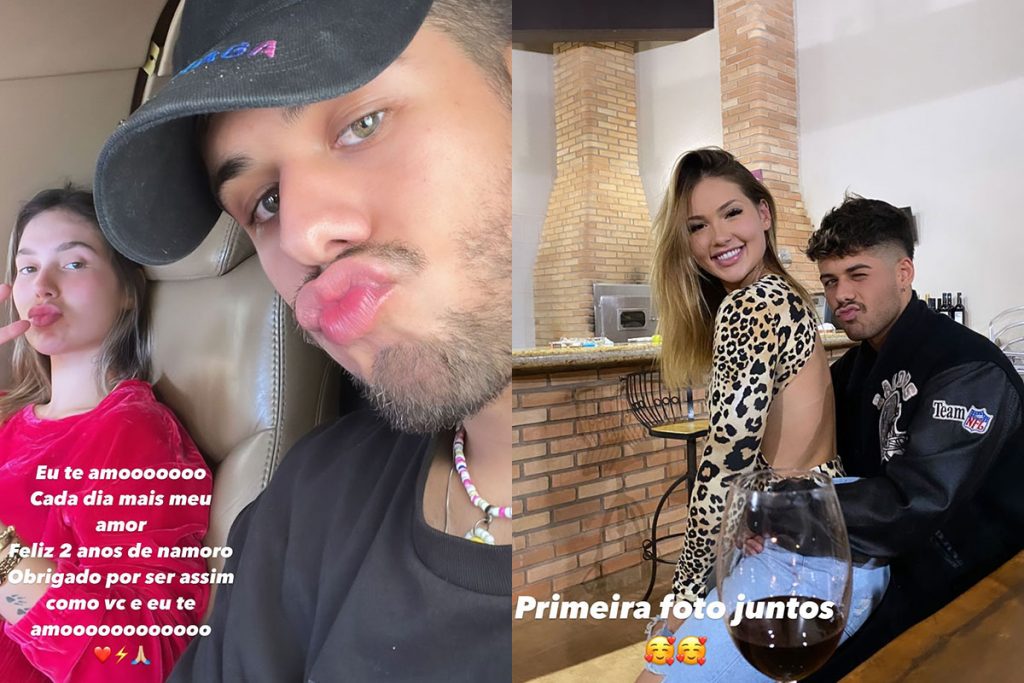 Zé Felipe celebra dois anos com Virginia Fonseca e relembra primeira foto com a amada