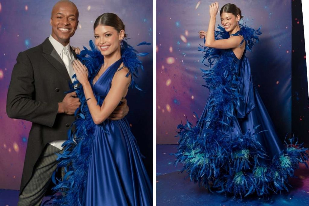 Look Vitória Strada na final da Dança dos Famosos