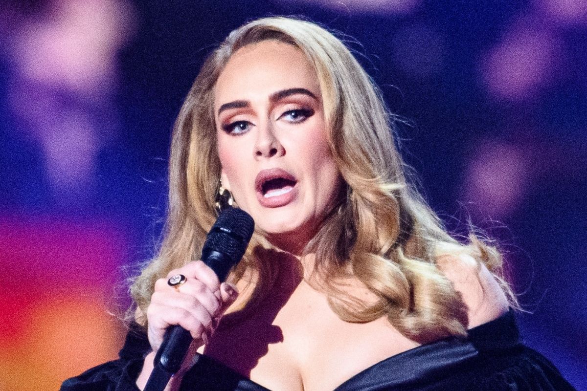 Adele durante premiação