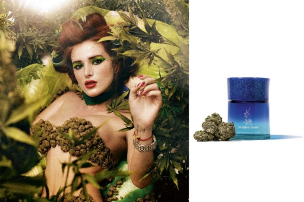 Bella Thorne faz anúncio de sua marca de maconha 