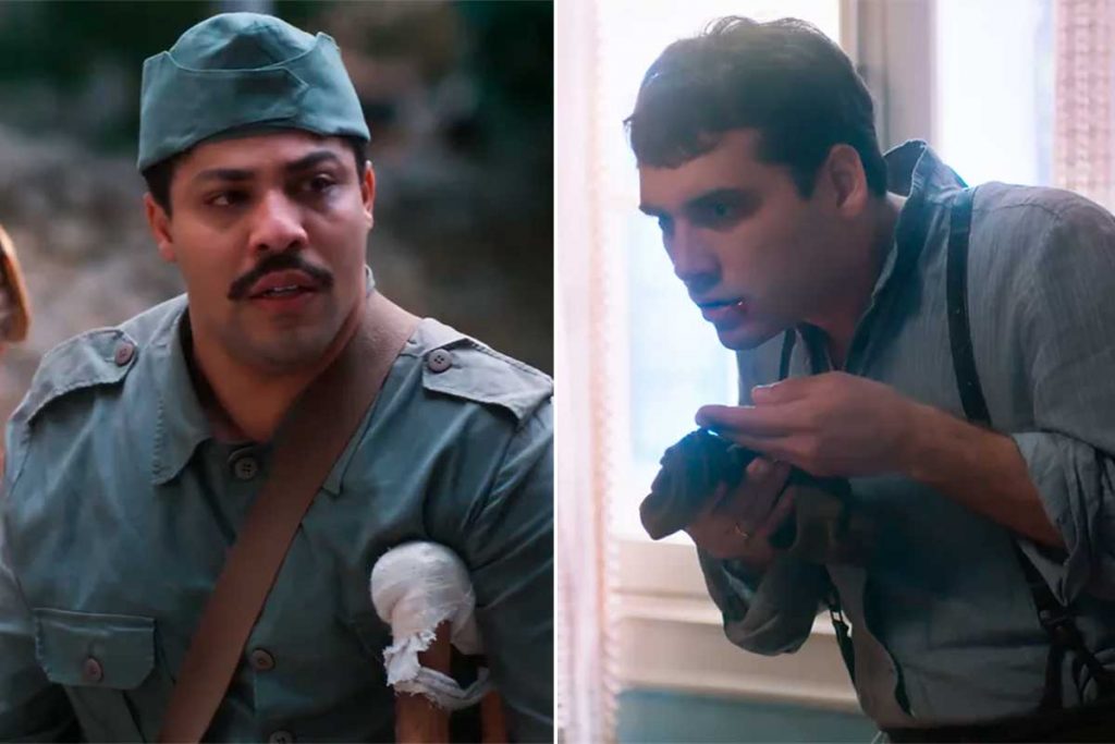 Breno (Matheus Dias) e Lorenzo (Guilherme Prates) em Além da Ilusão