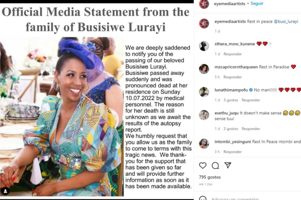 Post de Busisiwe Lurayi