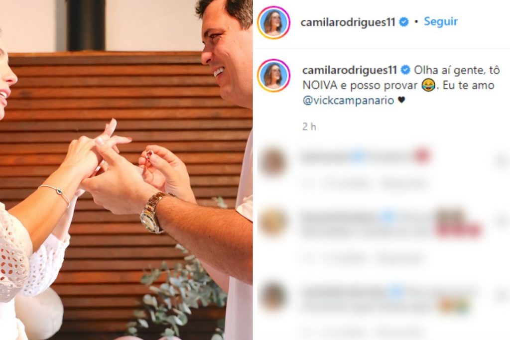 Camila Rodrigues postagem no Instagram