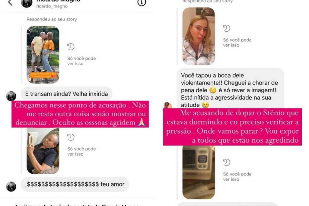 prints de ataques a marilene saade no instagram