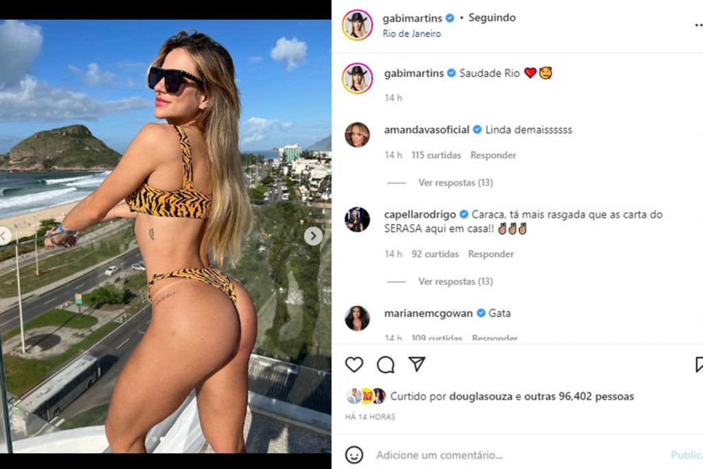 Gabi Martins mostra corpão em foto de biquíni