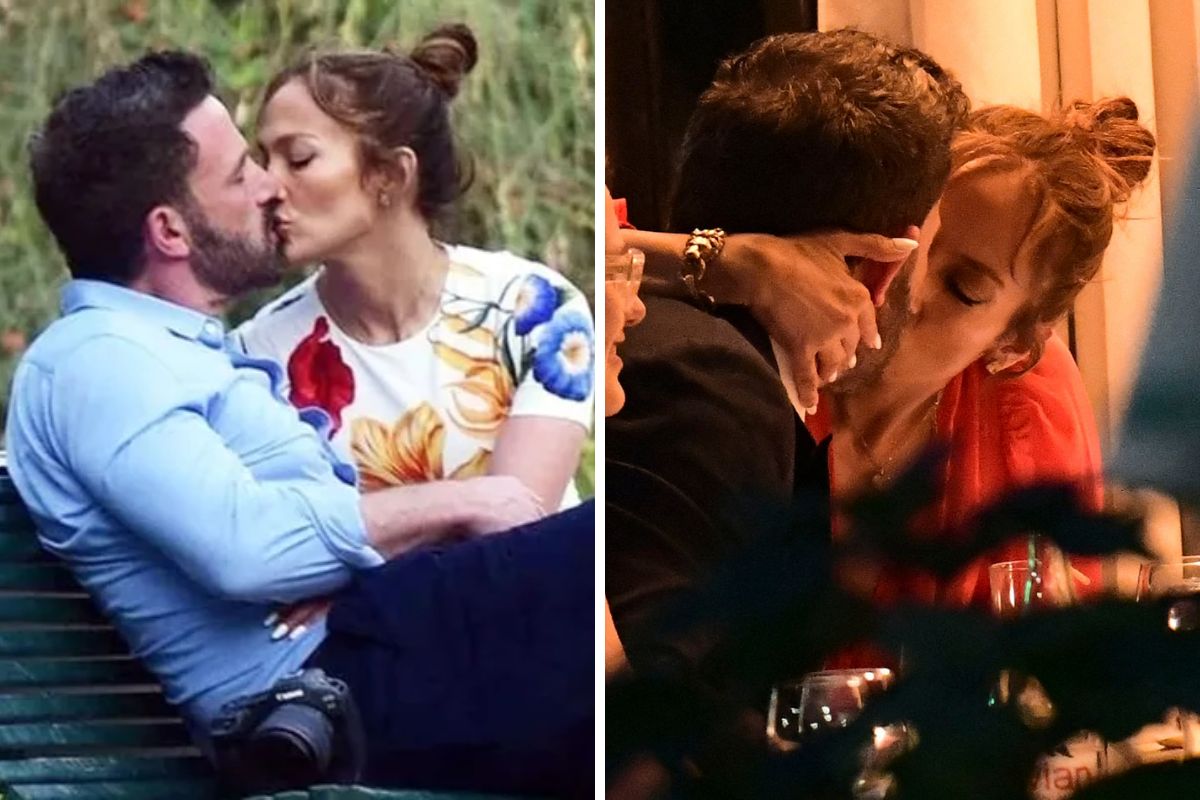 Jennifer Lopez e Ben Affleck aos beijos em Paris, na França