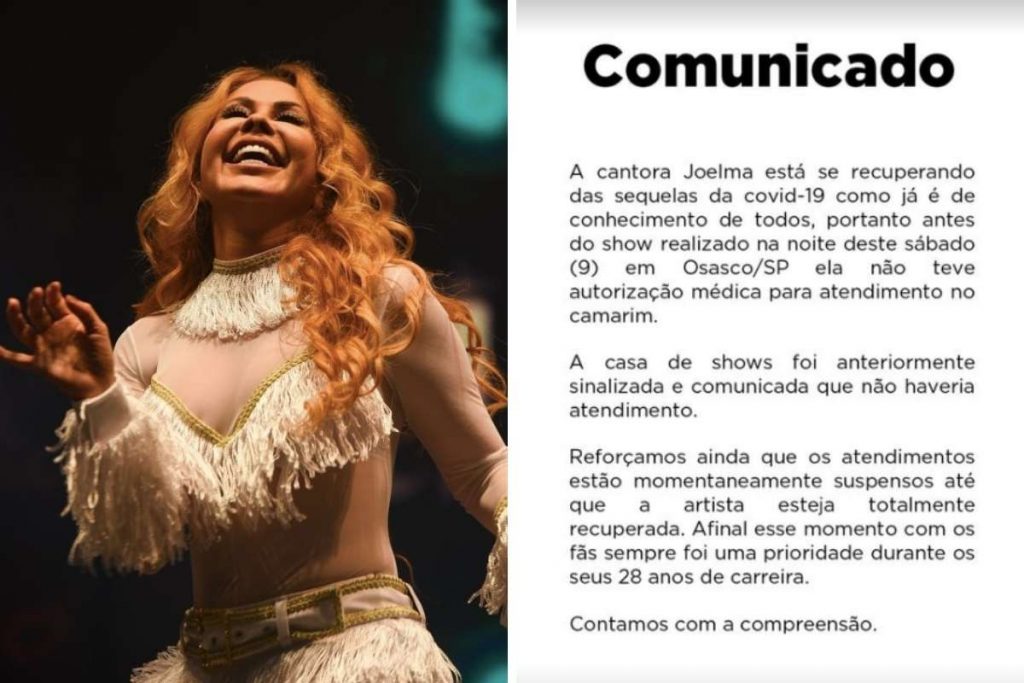 Equipe de Joelma emite comunicado