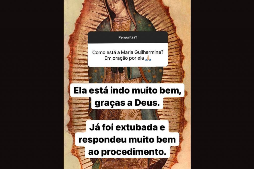 Juliano Cazarré atualiza fãs sobre estado de saúde da filha