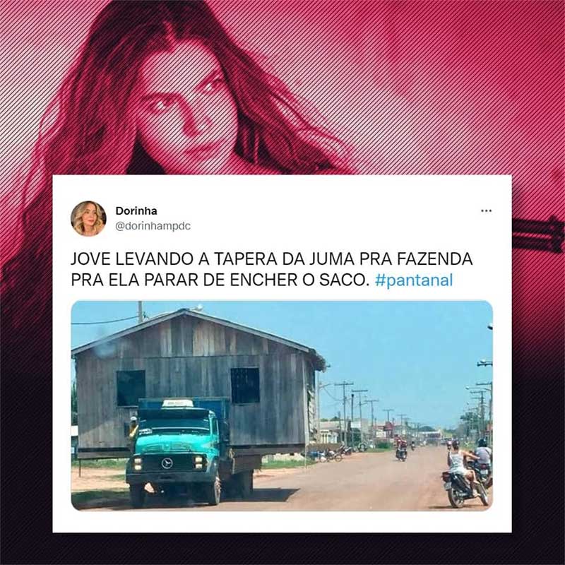 Meme com Jove carregando a tapera da Juma num caminhão