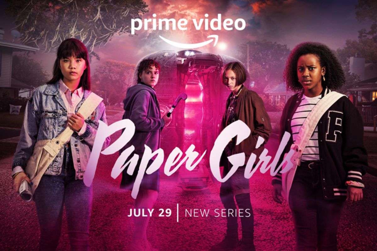 Pôster da nova série "Paper GIrls" da Amazon Prime Video