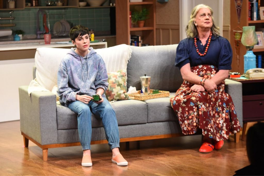 Renata Ricci (Rebeca) e Luiz Fernando Guimarães (Vera)