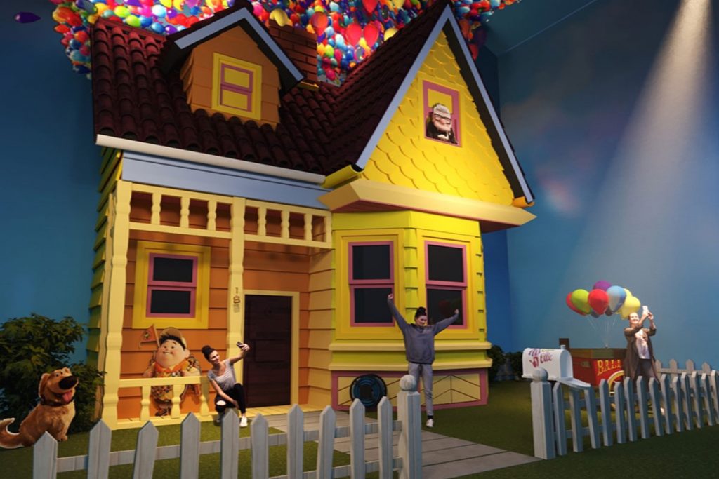 A casa de Up - Altas Aventuras na exposição Mundo Pixar