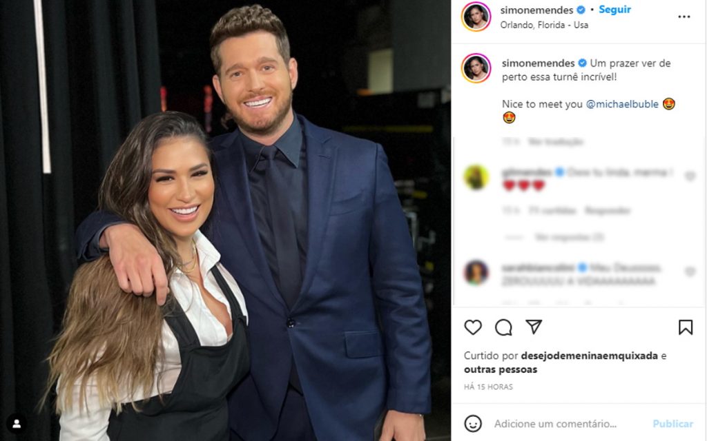 Simone Mendes Michael Buble