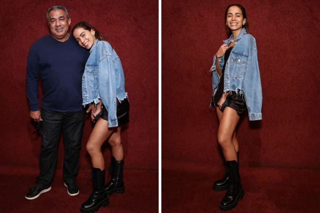 Anitta com o pai, Mauro Machado