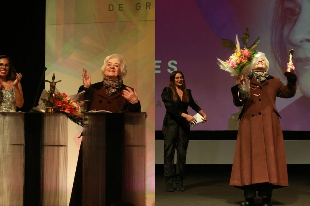 Araci Esteves palco de Gramado