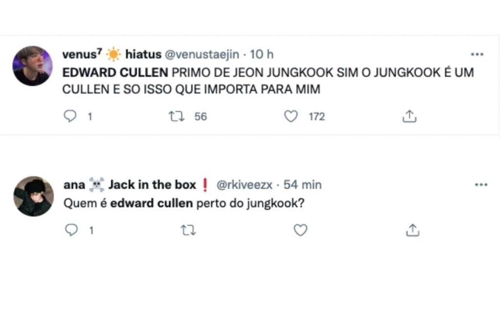 Fãs comparam Jungkook a Edward Cullen