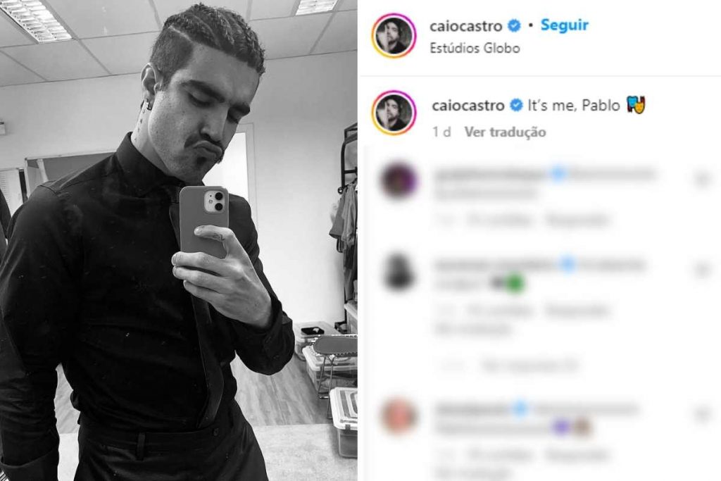 Postagem do Instagram de Caio Castro