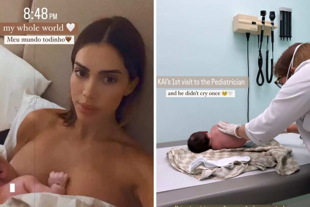 Camila Coelho mostra amamentação e primeira ida do filho ao pediatra
