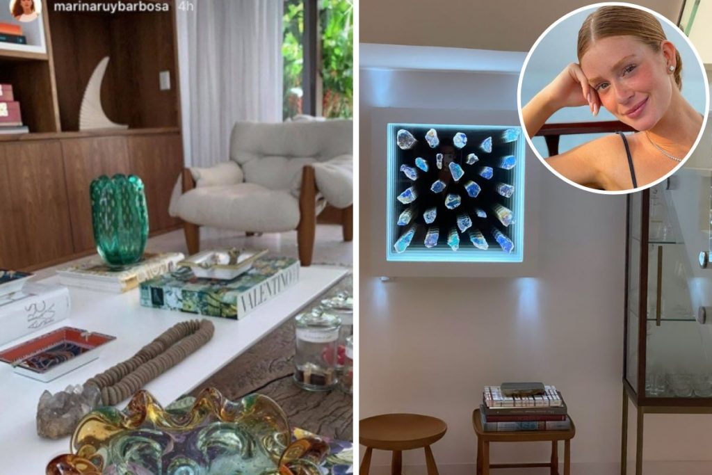 Marina Ruy Barbosa mostra detalhes da decoração de Sua casa