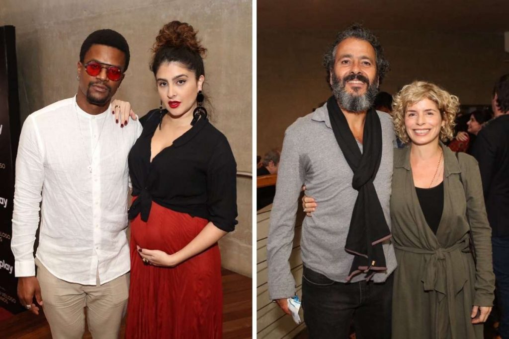 Seu Jorge e Marcos Palmeira acompanhados