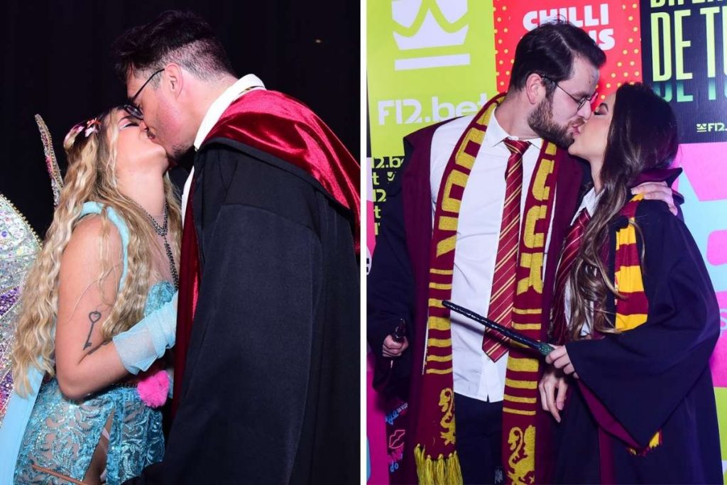 Eliezer, Gustavo e Laís repetiram a fantasia no aniversário de Viih Tube.